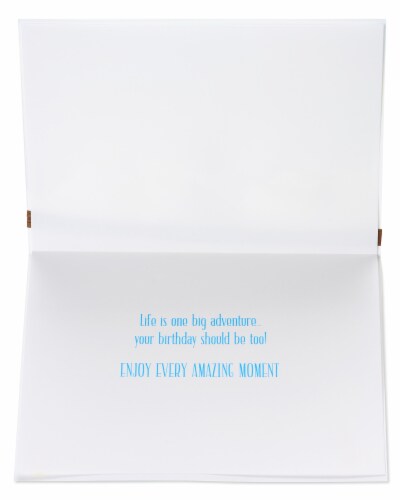 Papyrus #54 Birthday Card (One Big Adventure) Perspective: left