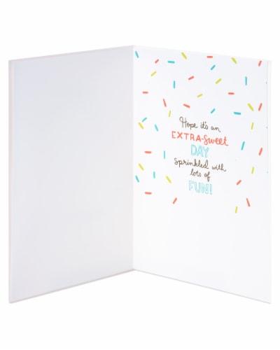 Papyrus Birthday Card - Hedgehog (#44) Perspective: left