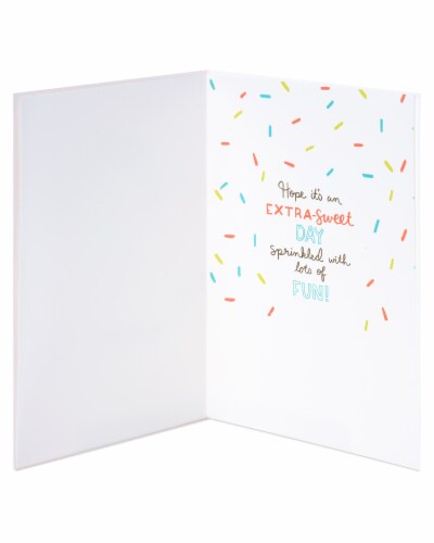 Papyrus Birthday Card - Hedgehog (#44) Perspective: left