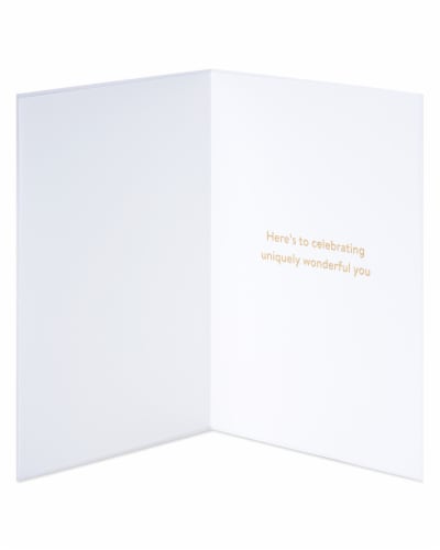 Papyrus Birthday Card - Confetti (#43) Perspective: left