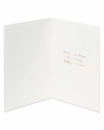 Papyrus #57 Birthday Card (Extraordinary Celebration) Perspective: left