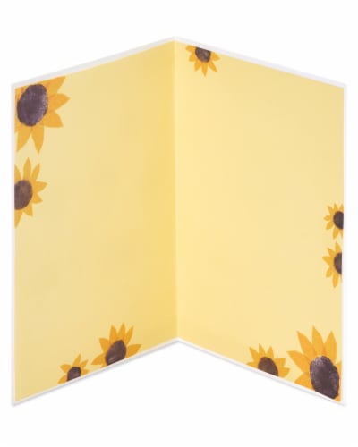 Papyrus Thinking of You Card - Sunflower Girl (#46) Perspective: left