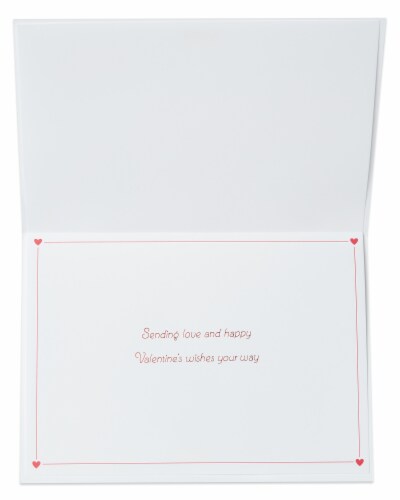 Papyrus Valentine’s Day Card (Rainbow Hearts) Perspective: left