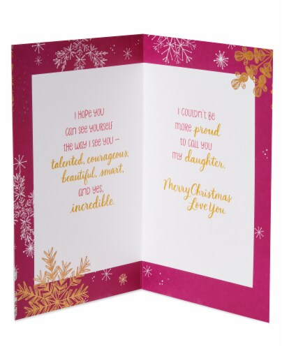 American Greetings #60 Christmas Card for Daughter (Incredible) Perspective: left