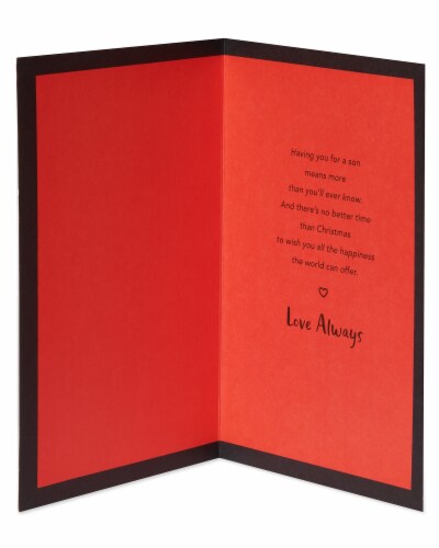 American Greetings #59 Christmas Card For Son (Family is Love) Perspective: left