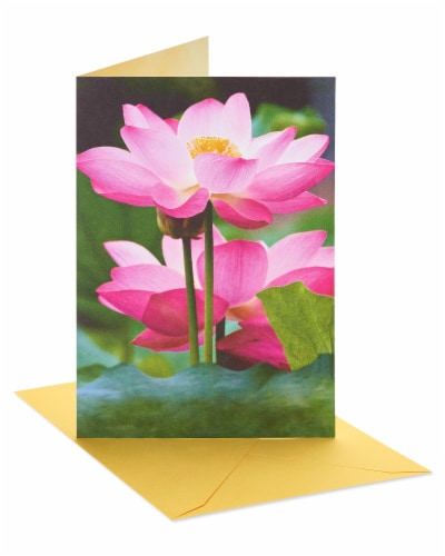 American Greetings #39 Blank Card (Flower) Perspective: left