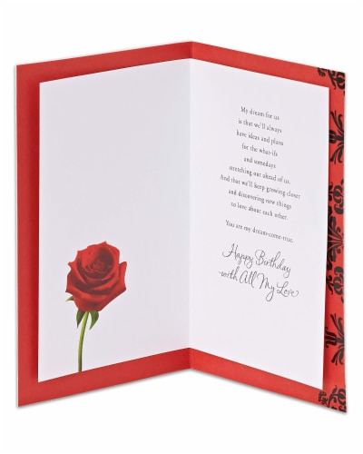 American Greetings Birthday Card (Love Letter) Perspective: left