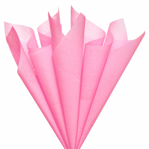 American Greetings Tissue Paper - Pink (#13) Perspective: left