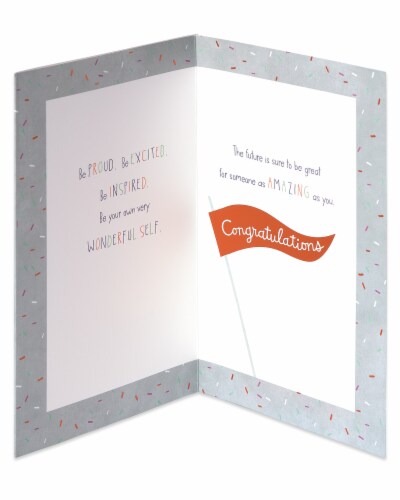 American Greetings High School Graduation Greeting Card (Hooray) Perspective: left