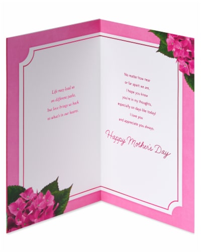 American Greetings #60 Mother's Day Card (Grateful) Perspective: left