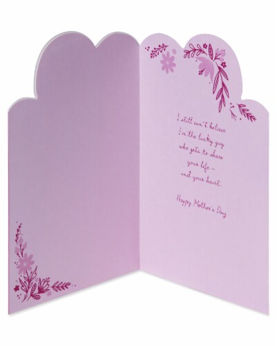 American Greetings #58 Mother's Day Card for Wife (Hearts) Perspective: left