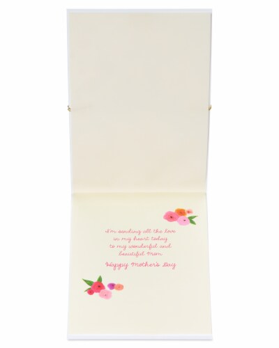Papyrus #55 Mother's Day Card (Flower Cascade) Perspective: left