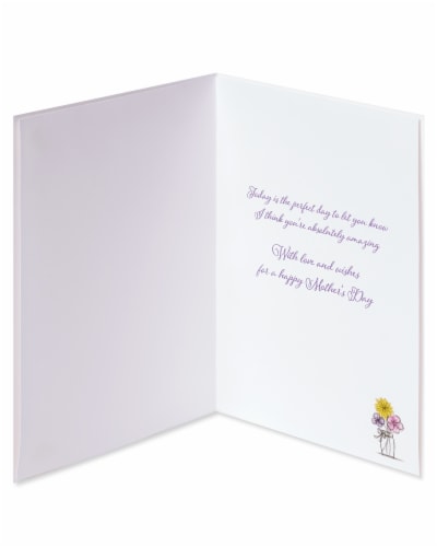 Papyrus #56 Mother's Day Card (Flowers) Perspective: left