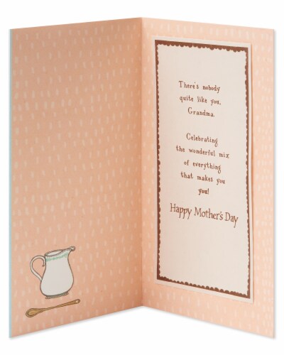 American Greetings Mother's Day Card for Grandma (Ingredients) Perspective: left