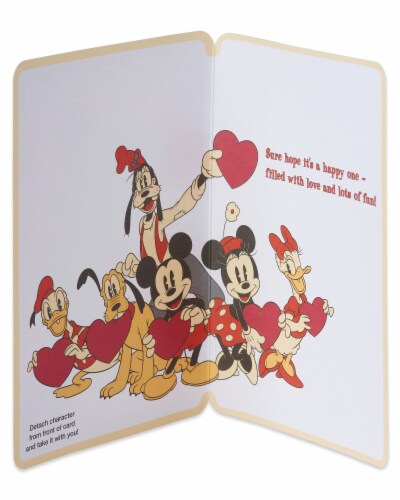 American Greetings Valentine's Day Card for Kids with Sound (Mickey Mouse) Perspective: left