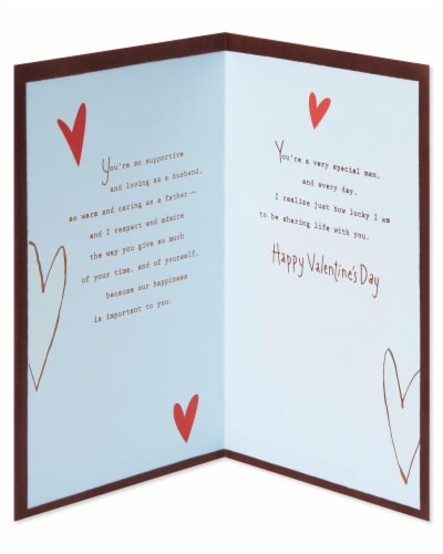 American Greetings Valentine's Day Card for Husband (Parenthood) Perspective: left