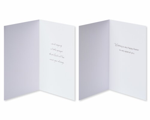 American Greetings Religious Easter Cards (Church and Flowers) Perspective: left