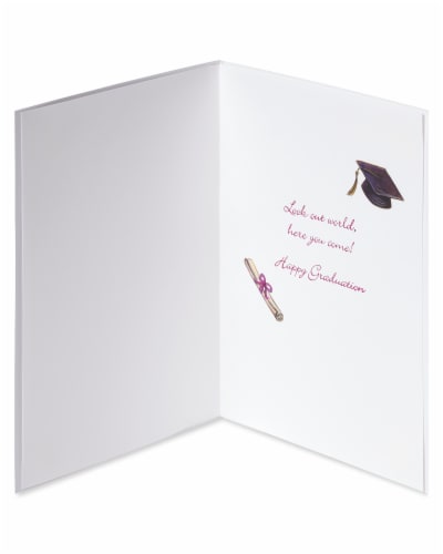 Papyrus Graduation Card for Her (Look Out World) Perspective: left
