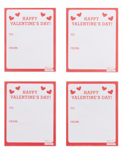 American Greetings Pets Valentine's Day Stickers Perspective: left