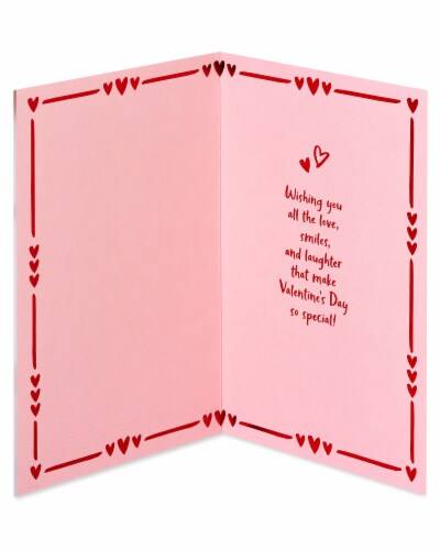 American Greetings Valentine's Day Card (Pug with Candy Heart) Perspective: left