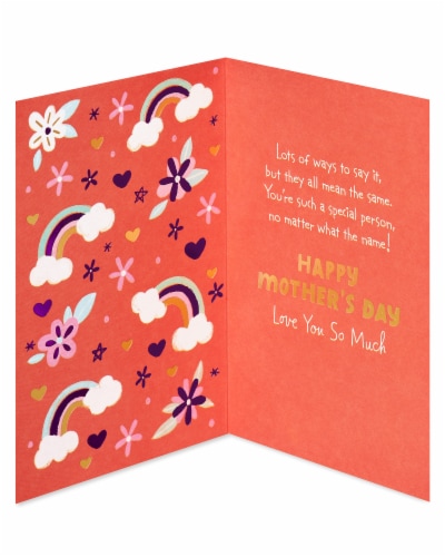 American Greetings #61 Mother's Day Card (Names of Grandma) Perspective: left