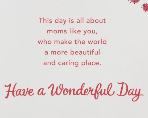 American Greetings #61 Mother's Day Card (Potted Succulents) Perspective: left