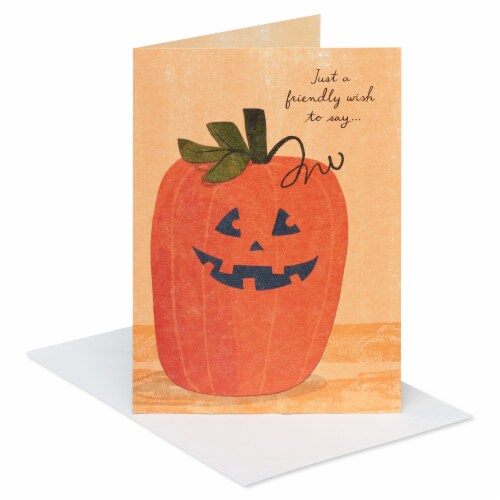American Greetings Halloween Pumpkin Card Pack Perspective: left