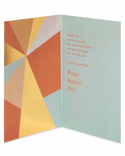 American Greetings Father's Day Card for Father (A Great Dad) Perspective: left