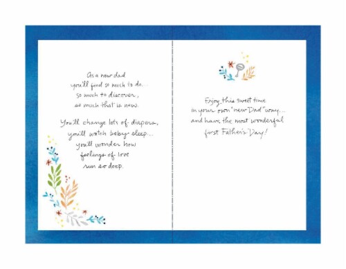 American Greetings Father's Day Card (1st Father's Day) Perspective: left
