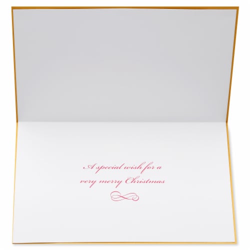 Papyrus Christmas Card #55 (Peace Love Joy) Perspective: left
