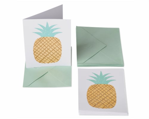 American Greetings #17 Blank Cards and Envelopes (Pineapple) Perspective: left