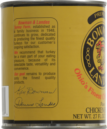Bowman & Landes Pure Chicken Broth Perspective: left