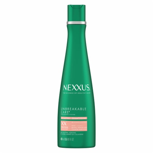 Nexxus Unbreakable Care™ with Keratin Collagen Biotin Anti-Breakage Shampoo Perspective: left