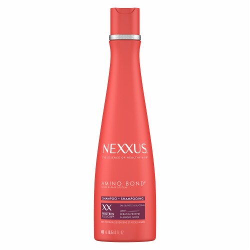 Nexxus Shampoo Amino Bond for Stronger, More Damage-Resistant Hair, 5 Amino Acids & Keratin Protein Perspective: left