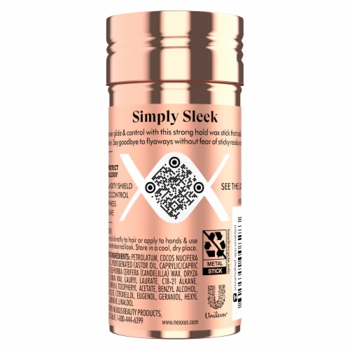 Nexxus Strong Hold Hair Wax Slick Stick Perspective: left