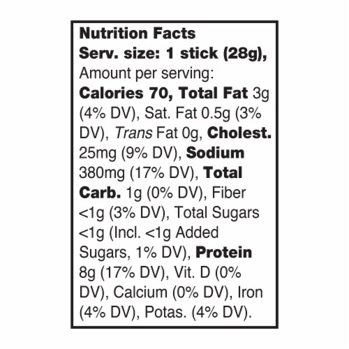 Uncured Pepperoni – Turkey – Healthy Meat Protein – 1oz Jerky Sticks – 24 count carton Perspective: left