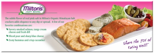 Milton's® Craft Bakers Organic Himalayan Salt Crackers Perspective: left