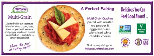 Milton's Craft Bakers® Original Multi-Grain Crackers Perspective: left