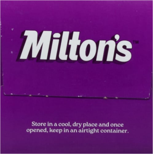 Milton's™ Crispy Sea Salt Gourmet Crackers Perspective: left