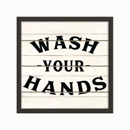 New View Wash Your Hands Wall Decor Perspective: left
