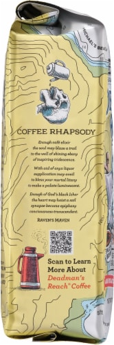 Raven's Brew Coffee® Deadman's Reach™ Dark Roast Whole Bean Coffee Perspective: left