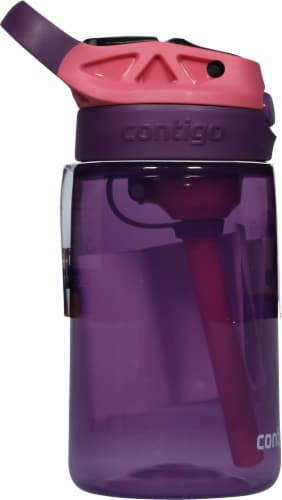 Contigo® Straw Water Bottle - Eggplant Punch Perspective: left