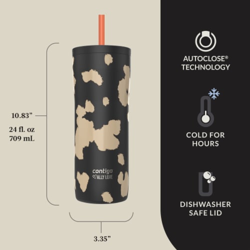 Contigo® Ally Love Streeterville Tumbler - Licorice Cowhide Perspective: left