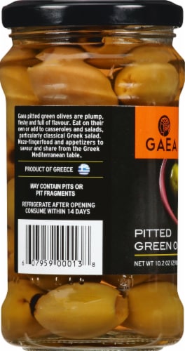 Gaea Pitted Green Olives Perspective: left