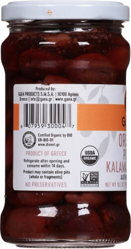 Gaea Organic Pitted Kalamata Olives Perspective: left
