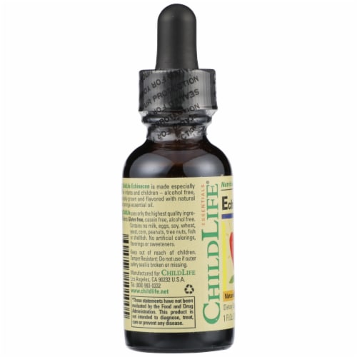 Childlife Natural Orange Flavor Echinacea Drops Perspective: left