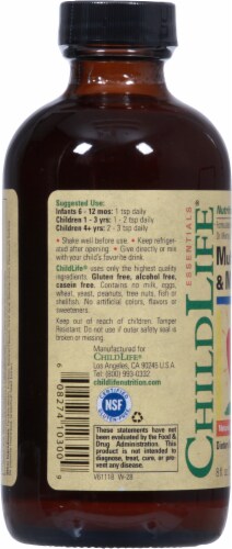 ChildLife® Kids Multi Vitamin & Mineral Dietary Supplement Liquid Perspective: left