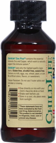 ChildLife Essentials Zinc Plus - Strawberry Mango Perspective: left