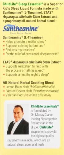 ChildLife Sleep® Essentials Berry Flavored Dietary Supplement Perspective: left