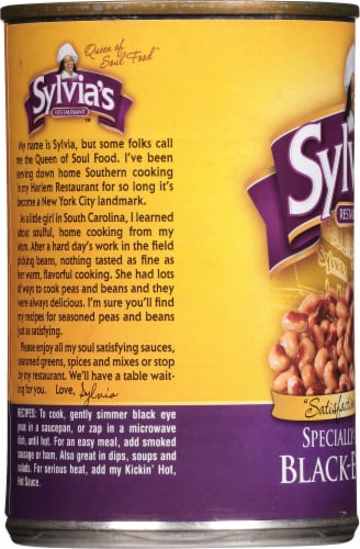 Sylvia's Specially Seasoned Black Eyed Peas Perspective: left